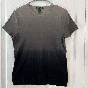 Lauren Ralph Lauren Ombré T-shirt Size XL 100% cotton